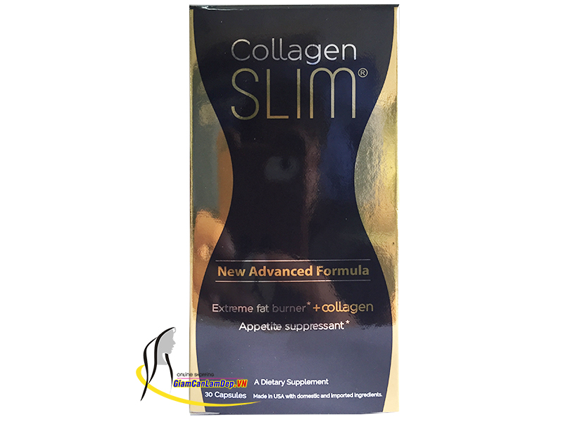 Collagen Slim USA -  Viên uống giảm cân Kỳ Duyên 30 Viên Hàng Công Ty Dành Cho Người Thừa Cân Béo Phì