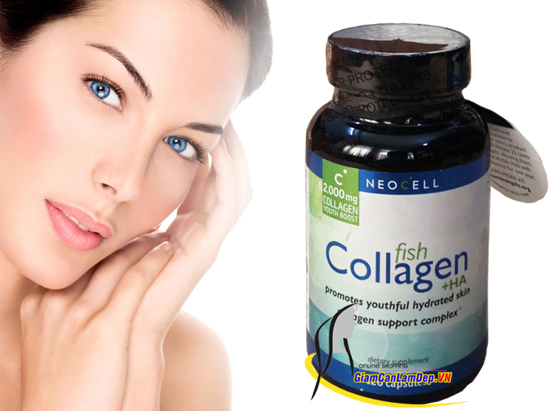 Viên uống Fish Collagen + HA Neocell 2000mg - Thực phẩm chức năng chống lão hóa da