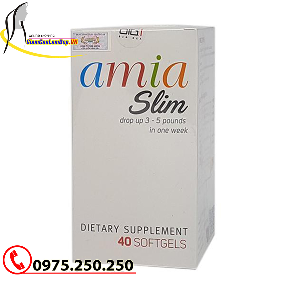 Viên Uống Hỗ Trợ Giảm Cân Amia Slim 40 Viên Của Mỹ