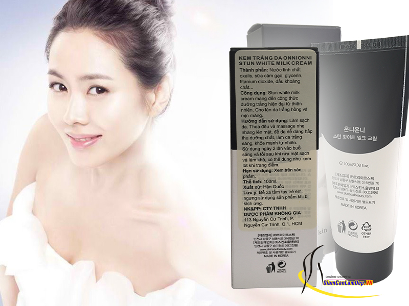 Stun White Milk Cream - Kem Dưỡng Trắng Da Hàn Quốc từ sữa và cám gạo