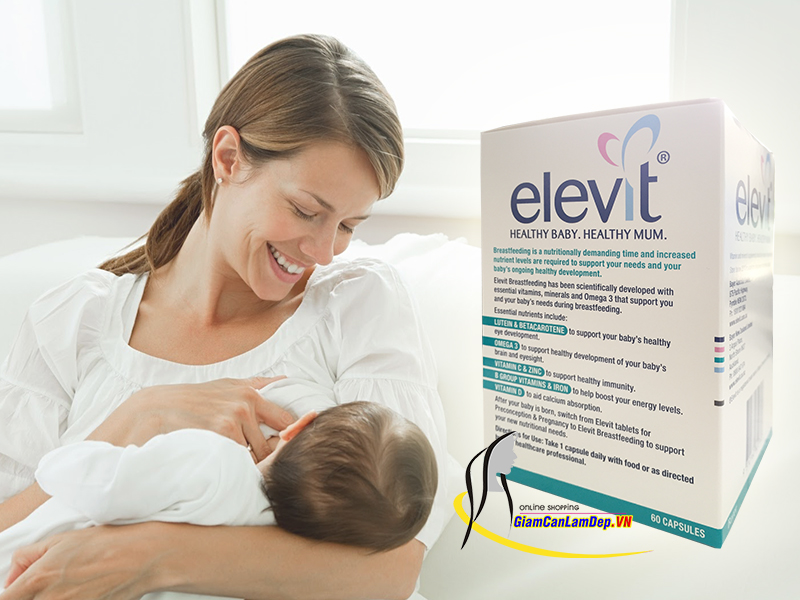 Elevit Breastfeeding - Viên uống Elevit sau khi sinh, bổ sung vitamin khi cho con bú 60 viên của Úc