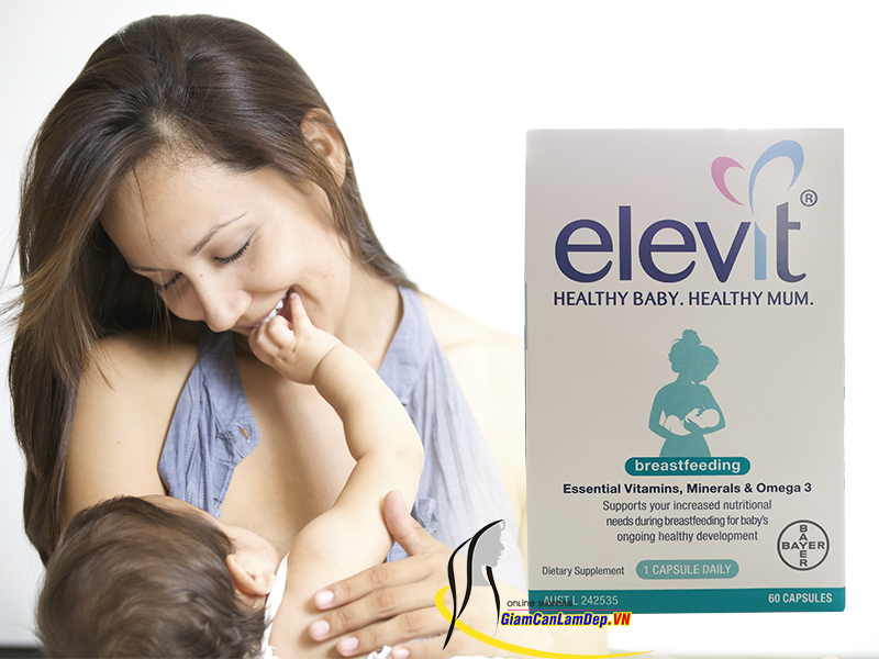 Elevit Breastfeeding - Viên uống Elevit sau khi sinh, bổ sung vitamin khi cho con bú 60 viên của Úc