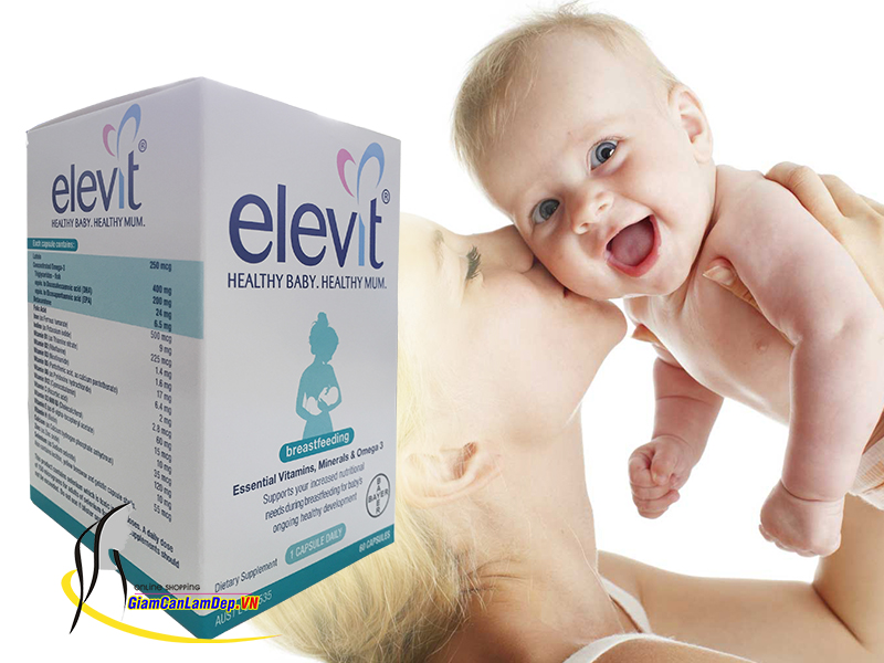 Elevit Breastfeeding - Viên uống Elevit sau khi sinh, bổ sung vitamin khi cho con bú 60 viên của Úc