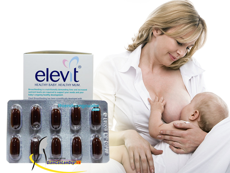 Elevit Breastfeeding - Viên uống Elevit sau khi sinh, bổ sung vitamin khi cho con bú 60 viên của Úc