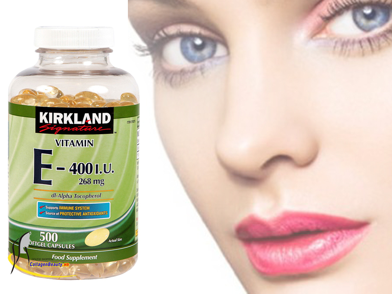 Viên Uống Vitamin E 400 I.U Kirkland - Hỗ Trợ Tim Mạch, Não, Làm Đẹp Da, C